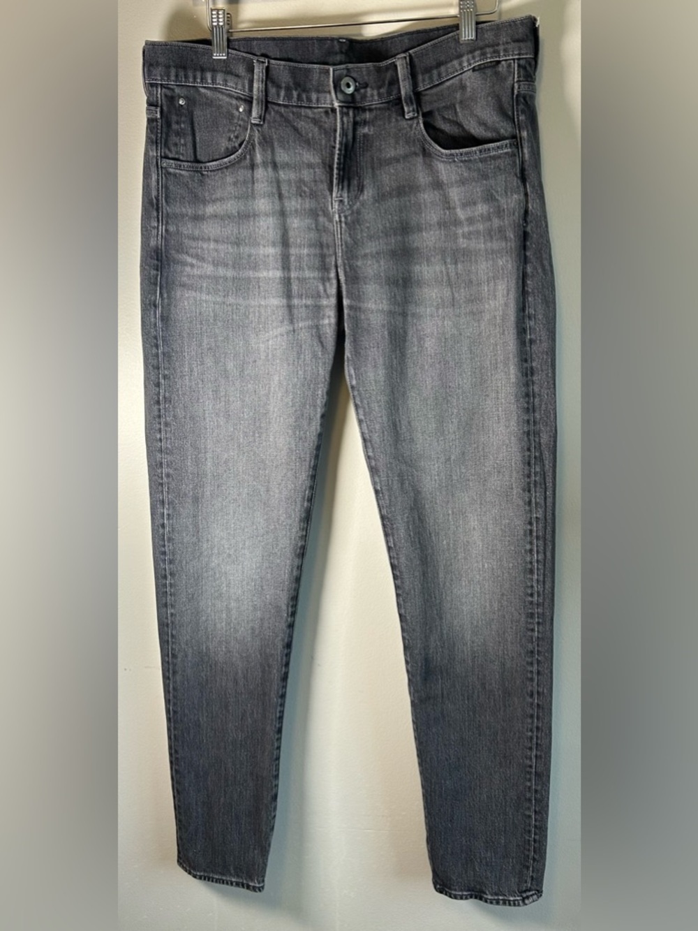 G-Star Raw Ace Slim Womens Denim Jeans Black Faded Original Distressed 31X33 EUC